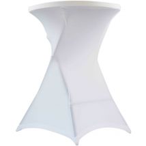 Mob Event Pro - Housse de mange-debout blanche 110x80 cm