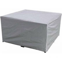 Dazzler - Housse de meubles en argent pour table et chaise d'extérieur Housse de table et chaise carrée (Argent 150x150x75cm),pour la protection des