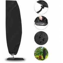 Housse de Parasol, 210D Housse de Parasol Jardin pour 2 à 4 m de 210D Grand Parasol Déporté, Couverture de Parasol Imperméab Housse de Parasol