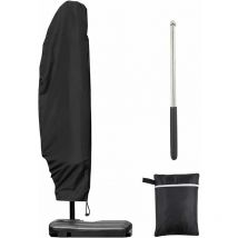 Start - Housse de parasol 3m 4m avec fermeture éclair de 1,4m de long avec tige télescopique, 280x30/80/45cm.