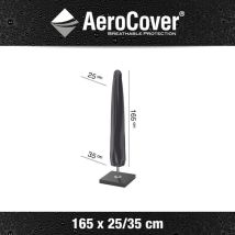 Aerocover - Housse De Parasol De Jardin 7982 Ø25-35x165 Anthracite Homms