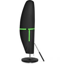 Ouylaf - Housse de Parasol 420D Oxford Housse de Protection pour Parasol Déporté 280L x 81W pour Parasol de Jardin à Mât Excentré, Noir