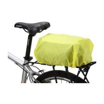 Housse de pluie universelle avec élastique pour sacoche de vélo et sac à dos vert