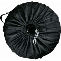 Housse de pneu de secours en tissu Oxford noir - Housse de pneu de secours universelle étanche et anti-UV pour camping-car, bateau, remorque