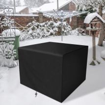 Housse de protection anti-poussière rectangulaire 100 x 90 x 80 cm en fibre de polyester résistante à l'eau et à la poussière pour meubles de jardin