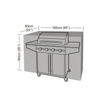 Housse de protection barbecue rectangulaire 165 cm de long