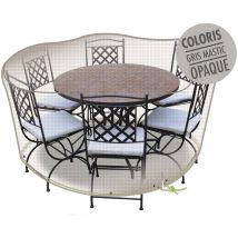 Jardiline - Housse de protection Cover One pour table ronde + 6 chaises - ø 160 cm