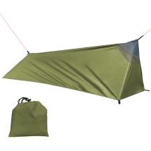 LIFCAUSAL Tente de Randonnée Ultralégère avec Moustiquaire Sac de Couchage et Sac à Dos pour Camping Solo