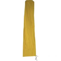 Housse de protection Meran pour parasol de marché jusqu'à 5m, housse de protection Cover avec fermeture éclair, jaune