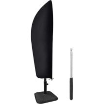 Housse De Protection Parasol Avec Tige, (265cm 210d), Housse De Parasol En Tissu Oxford Imperméable, Housse De Protection Parasol Déporté, Anti-uv Et 
