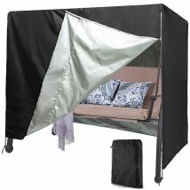 Ahlsen Housse de protection pour balancelle de jardin,étanche, anti-poussière, anti-UV, indéchirable, pliable pour balancelle de jardin, terrasse,