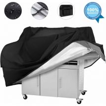 Minkurow - Housse De Protection Pour Barbecue Housse De Protection Pour Barbecue Housse Étanche 145 x 61 x 117 Cm Noir