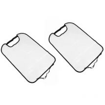 Housse de protection pour dossier de siège de voiture - VENTEO - Lot de 2 housses pour sièges arrière - Transparent et Imperméable - Dimensions 44 x