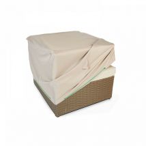 Housse de protection pour fauteuil de jardin taupe