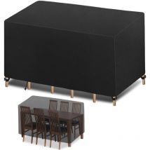 Beijiyi - Housse de protection pour meubles de jardin, 420D, Oxford avec cordon de serrage, imperméable, coupe-vent, résistante aux uv, pour meubles