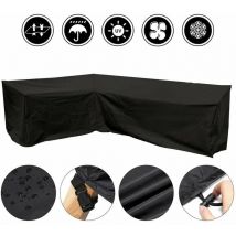 Hyy Ar - Housse de protection pour meubles de terrasse en forme de l – Housse imperméable et anti-poussière pour meubles de terrasse en tissu Oxford