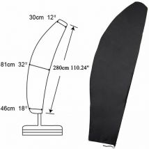 Housse de Protection pour Parasol Déporté Couverture pour Parasol de Jardin en 420D Oxford Couverture Parapluie housse de parasol Imperméable