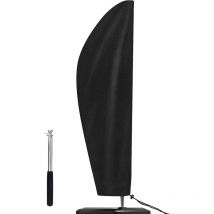 Freosen - Housse de Protection pour Parasol Jardin Couverture 210D Oxford 265 x 50 x 70 x 40cm avec Perche Télescopique Anti-UV étanche
