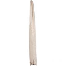 Housse de protection pour parasol en aluminium N23 2x3m, housse Cover avec cordon de serrage, crème