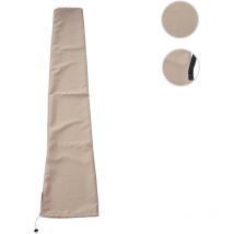 Mendler - Housse de protection pour parasol jusqu'à 3m, gaine de protection avec cordelette - crème