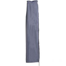 Décoshop26 - Housse de protection pour parasols déportés jusqu'à 4 m housse avec fermeture éclair bleu 040002657