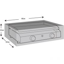 Werka Pro - Housse de protection pour plancha à gaz 66x50x22cm