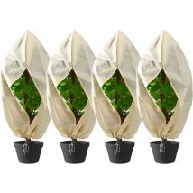 Housse de Protection pour Plantes, Housse d'hivernage Non tissée 80 g/m² Protection Que Toutes Vos Plantes en Pot volumineuses et résistantes au