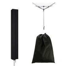 Housse de Protection pour Séchoir à Linge Rotatif 160 x 15 x 15 cm Housse Sechoir Parapluie Imperméable Housse Parapluie Sechoir Oxford avec