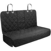 Largeight - Protection de siège arrière de voiture noire pour chiens, animaux domestiques, enfants, passagers de taxi Résistant aux rayures,