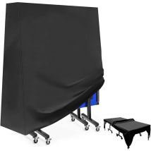 Vicmhuang - Housse de Protection pour Table de Ping-Pong Couverture de Table de Ping Pong Étanche 210D Oxford 165x70x185cm Noir