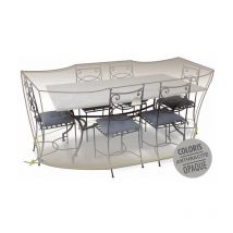 Jardiline - Housse Cover'air pour table + chaises 6-8 p - 240 x 130 x H.70 cm