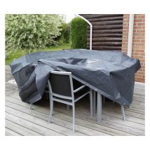 Housse de protection pour table ronde et chaises de jardin ø 2.05 m