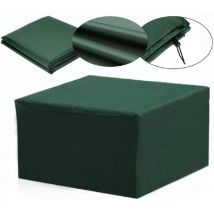 Langray - Housse de protection rectangulaire imperméable pour meubles de jardin, protection contre les uv, 13 tailles (vert) - 115x115x70cm -