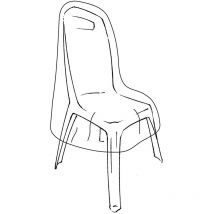 Hexoutils - Housse de protection renforcée pour chaises - 70x70x H110cm