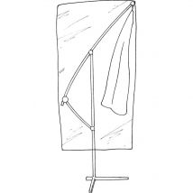 Hexoutils - Housse de protection renforcée pour parasol déporté - ø 100x H225cm