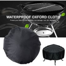 Ugreat - Housse de protection ronde pour barbecue d'extérieur, imperméable et anti-poussière, housse de barbecue de jardin, résistante à la chaleur,