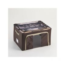 Housse de rangement tissu 44 l marron
