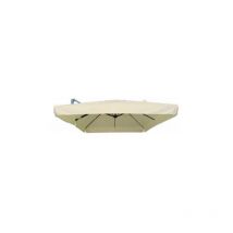 Housse de rechange pour parapluie Senso Flap 3x4 me'tres e'cru en polyester recouvert de PVC dessus de rechange avec coupe-vent