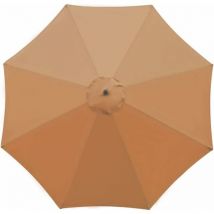 Perle Rare - Housse de rechange pour parasol - 8 baleines - Diamètre 2.7m - Imperméable - Protection uv - Tissu de rechange - Kaki (couleur)
