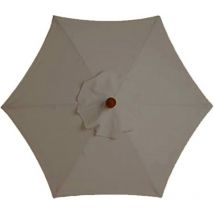 Housse de rechange pour parasol - 6 baleines - 3M - Imperméable - Anti-UV - Tissu de remplacement (3M / 9,8Ft, Kaki)