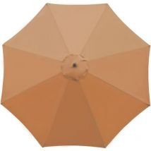 Memkey - Housse de rechange pour parasol, 8 baleines, 3 m, imperméable, anti-UV, tissu de rechange, kaki