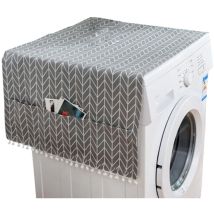 Housse de réfrigérateur pour décoration de maison tendance, housse de machine à laver, serviette de chevet, housse anti-poussière, tissu 55 x 130 cm