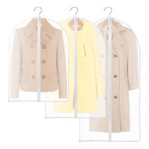 Housse de sac à vêtements 3 pièces pour le rangement des vêtements, des costumes et des robes