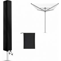 Housse de Séchoir de Linge Extérieur Rotatif Imperméable, Housse de Protection pour Séchoir Rotatif Cordes à Linge avec Fermeture éclair, Tissu