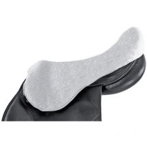 Blanc - Housse de selle anglaise en laine synthétique