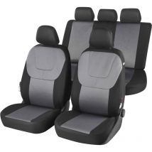 Housse de siège auto Twill gris-noir