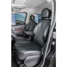 Housse de siège Transporter en simili cuir pour Peugeot Partner, 2 sièges simples avant
