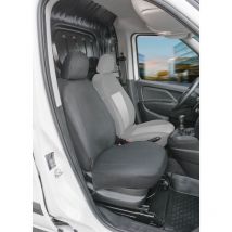 Housse de siège Transporter en tissu pour Fiat Doblo ii, siège passager simple