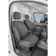 Housse de siège Transporter en tissu pour Ford Transit Courier 2, 2 sièges simples à l'avant