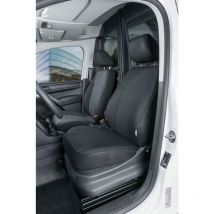 Housse de siège Transporter en tissu pour vw Caddy, siège avant simple